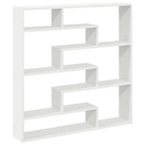 Wall Cube Shelf 7 Compartments White Engineered Wood 860022