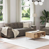 Sofa 2 pcs Dark Grey Fabric 3324720