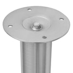 ZNTS 2 Telescopic Table Legs Brushed Nickel 710 mm-1100 mm 242152