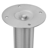 ZNTS 2 Telescopic Table Legs Brushed Nickel 710 mm-1100 mm 242152