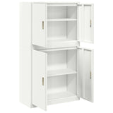 Storage Cabinet 2 pcs White 90 x 40 x 160 cm Steel Lockable 3438716