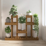 Plant Stand Honey Brown 104.5x25x77.5 cm Solid Wood Pine 822100