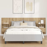 Headboard With Cabinet 3 pcs Artisan Oak Engineered Wood 3415961