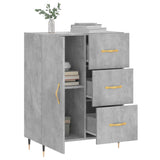 Sideboard Concrete Grey 69.5x34x90 cm Engineered Wood 827896