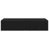 Wall Shelf with Drawers Black 80x33x17 cm Engineered Wood 859978