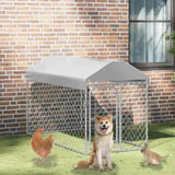 Outdoor Dog Kennel with Roof 200x100x125 cm 144492