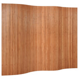 Room Divider Brown Width 250 cm Height 165 cm Bamboo 376992