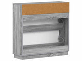 Shoe Cabinet HOORN 78 x 24 x 100 cm Engineered Wood Grey Sonoma 897321