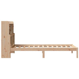 Bookcase Bed without Mattress 90x190 cm Single Solid Wood Pine 3322327