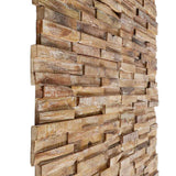 326177 3D Wall Cladding Panels 10 pcs 1,01 m Solid Teak Wood