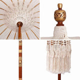 Macrame Parasol Cream 190 x 190 x 260 cm 42006469