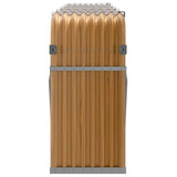 Log Holder Wood Look 300x45x100 cm Galvanised Steel 364586
