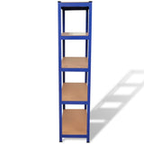Storage Shelf Garage Storage Organizer Blue 141126