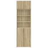 Storage Cabinet Sonoma Oak 70x42.5x225 cm Engineered Wood 3281317