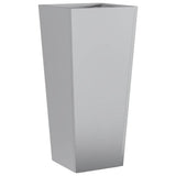Garden Planter 35x35x75 cm Galvanised Steel 851090