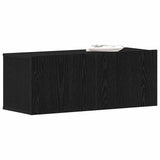 TV Cabinet 80 x 30 x 30 cm Black Oak Engineered Wood 862486