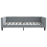 Daybed with Mattress Light Grey 90x190 cm Fabric 3196645