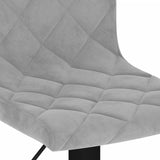 Bar Stools 2 pcs Light Grey Velvet 333731