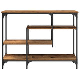 Console Table with Shelf with Storage Old wood 100 x 35 x 75 cm 863559