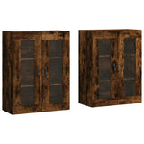 Wall Mounted Cabinets 2 pcs Smoked Oak Engineered Wood 3197974
