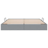 Storage Bed with Mattress Light Grey 180 x 200 cm Fabric 3370028