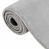 Washable Rug Soft Shaggy Grey 160x230 cm Anti Slip 3188009