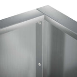 Retaining Wall 4 pcs 100 x 100 x 40 cm Galvanised Steel Silver 3449210