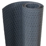 Balcony Screen Anthracite 1000x80 cm Poly Rattan 156247