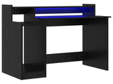 Desk with Shelf Black Oak 97 x 45 x 90 cm Engineered Wood 875242