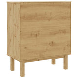 Drawer Cabinet OTTA Brown&Grey 76.5x39.5x90cm Solid Wood Pine 348583
