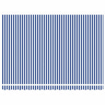 Retractable Awning Manual Blue and White 450x300 cm Fabric 3330851
