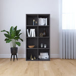 ZNTS Book Cabinet/Sideboard Grey 66x30x130 cm Engineered Wood 800155