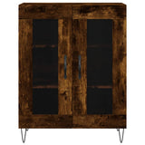 Highboard Smoked Oak 69,5x34x180 cm Engineered Wood 3199654