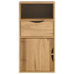 ZNTS Side Cabinet with Drawer ODDA 40x24x79 cm Solid Wood Pine 4103599