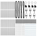 Fence Post Other 26 pcs Grey 3.2 x 3.2 x 190 cm Steel 3350139