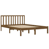 Bed Frame without Mattress Honey Brown Solid Wood Pine 200x200 cm 3105094