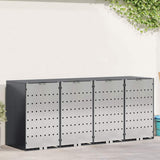 Wheelie Bin Storage for 4 Bins Anthracite 272 x 77.5 x 115.5 cm 3394780