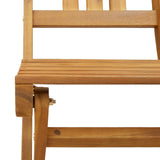 Garden Chair 6 pcs Natural Solid Acacia Wood 3416291
