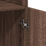 Highboard Brown Oak 80x42.5x249 cm Engineered Wood 3281363