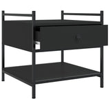 Coffee Table Black 50x50x50 cm Engineered Wood 833965