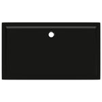 ZNTS Rectangular ABS Shower Base Tray Black 70x120 cm 148914