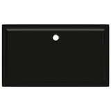 ZNTS Rectangular ABS Shower Base Tray Black 70x120 cm 148914