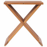 48992 Folding Stool 40x32x45 cm Solid Teak Wood