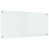 Kitchen Backsplash Transparent 110 x 50 cm Tempered Glass 42001293