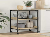 Kitchen Trolley Sonoma Oak 60 x 41 x 80.5 cm Engineered Wood 883026