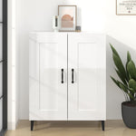 Sideboard High Gloss White 69.5x34x90 cm Engineered Wood 812147