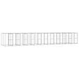 Outdoor Dog Kennel Galvanised Steel 26.62 m 3082291