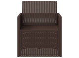 Garden Dining Chairs 2 pcs Brown PP 899962