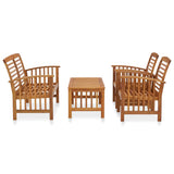 Garden Lounge Set Natural Wood Solid Acacia wood Standard Durable 3057971