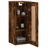 Wall Mounted Cabinet Smoked Oak 34.5x34x90 cm Engineered Wood 830513